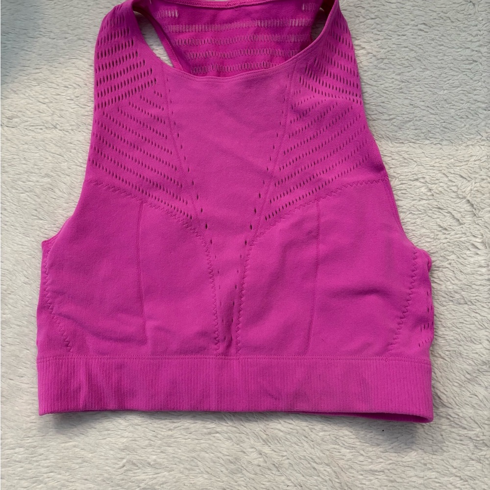 Vibrant Pink Sleeveless crop Top
